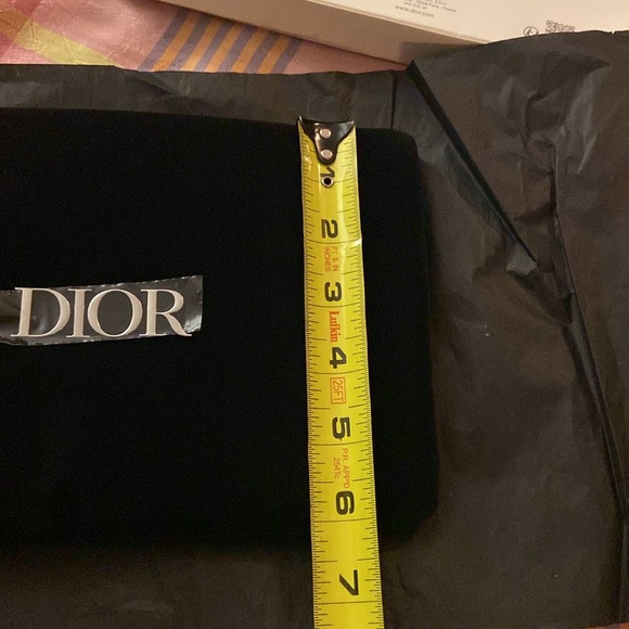 Dior black and silver velvet pouch - Picture 11 of 12